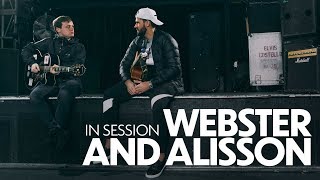 In session Alisson Becker and Jamie Webster  Keeper sings ‘Allez Allez Allez [upl. by Pelmas611]