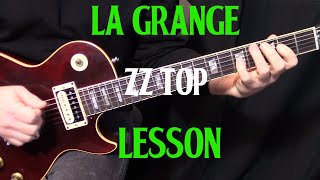 how to play quotLa Grangequot by ZZ Top  guitar lesson rhythm [upl. by Rudy]