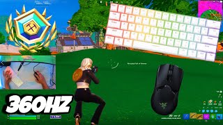 GK61 ASMR Chill🤩 Arena Gameplay🏆 Satisfying Keyboard Fortnite 360 FPS Smooth 4K [upl. by Yelwar]