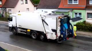 MB Actros Faun Variopress für die gelben Säcke [upl. by Babbie693]