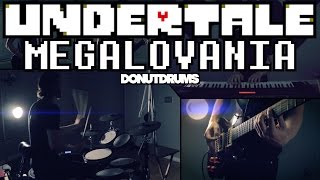 Undertale  Megalovania DrumGuitarBassKeyboard Cover DonutDrums [upl. by Bigod]