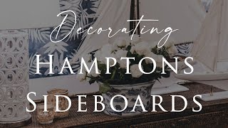 4 EASY STYLING TIPS to Update your Sideboard Buffet  Hamptons Style [upl. by Corso]