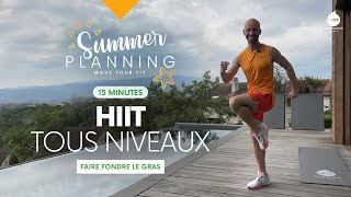 15min  HIIT TOUS NIVEAUX 💥 Perdre du poids durablement  Alexandre Mallier Move Your Fit [upl. by Indys]