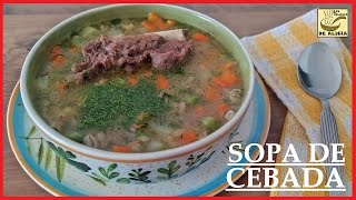 SOPA DE CEBADA  RECETAS COLOMBIANAS [upl. by Lindell55]