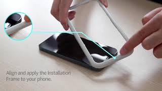 JETech iPhone Screen Protector Installing with Easy Installation Tool [upl. by Aicenek]