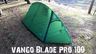 Vango Blade Pro 100 review  budget backpacking tent  wild camping tent [upl. by Gerardo]