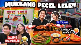 MUKBANG PENYETAN SAMBEL FT ECA AURA JEROME SALTING DIGOMBALIN 😂 [upl. by Nyliahs]