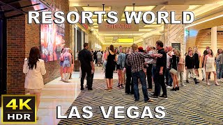 4K HDR Resorts World Las Vegas Walking Tour  June 2024 [upl. by Yahsat]