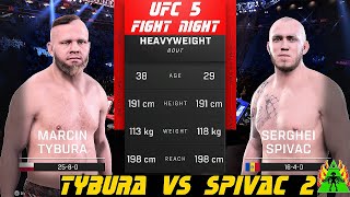 UFC 5  TYBURA VS SPIVAC 2 [upl. by Flin599]