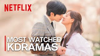 Top 14 Most Watched KDramas on Netflix Ft HappySqueak [upl. by Shirk206]