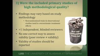 How to Critically Appraise a Systematic Review Part 2 [upl. by Amaral]