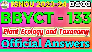 BBYCT 133 Solved Assignment 202324 I Respect My Pen IGNOU BSCG BBYCT 133 Plant Ecology and Taxonomy [upl. by Hirz104]