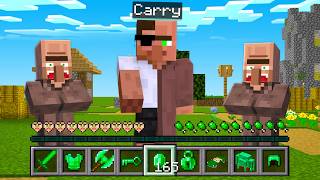 I Became Villager for 24 Hours in Minecraft [upl. by Ivey]