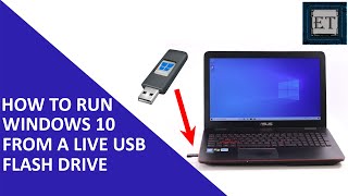 How to Run Windows 10 From a Live USB Flash Drive [upl. by Werna]