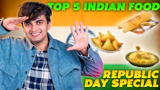 Trying Top 5 India Dishes  Republic Day Special [upl. by Cirre]