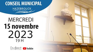 Conseil municipal du 15112023 [upl. by Jeniffer317]