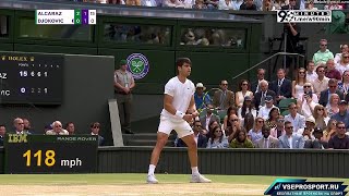 Carlos Alcaraz vs Novak Djokovic Highlights 2024 Wimbledon finals 🔥🎾 [upl. by Coulombe]