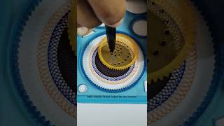 Spirograph designs with 3 colours  3 layer spirograph design shorts art spirograph ytshorts [upl. by Tiloine]