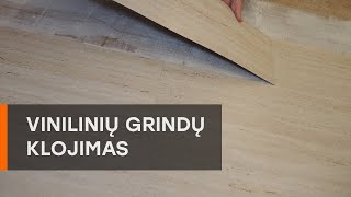 Viniliniu grindu klojimas [upl. by Esinek]