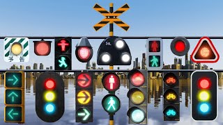 【 踏切アニメ 】 超高級踏切 😂😂😂 Super luxury Railroad Crossing [upl. by Arvell]