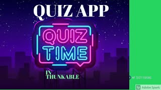 HOW TO MAKE A QUIZ APP IN THUNKABLETHE NERD KID [upl. by Mcneil]