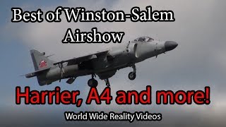 Air show video  Best of Winston Salem Airshow  Harrier  A4 Skyhawk [upl. by Viva]