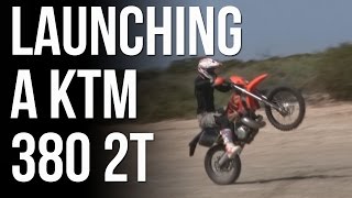 Launching a KTM 380 2T [upl. by Harry]