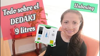 Concentrador de OXIGENO DEDAKJ de 9 litros te cuento todo PARA QUIÉN SIRVE unboxing [upl. by Zacek799]