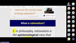 307 Lecture one 2023 Understanding Rationalist theses [upl. by Dagall]