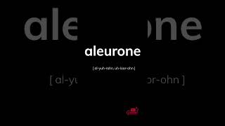 How to Pronounce Aleurone shorts [upl. by Frum]