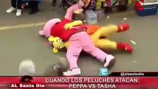 Peppa vs Tasha con musica de Naruto [upl. by Ynottirb]