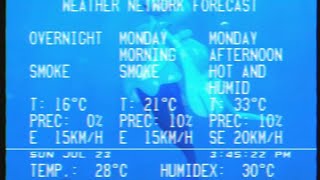 The Weather Network Saskatoon SK WeatherSTAR 3000 Local Forecast July 23 2023 [upl. by Lindo]