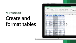 How to create and format tables in Microsoft Excel [upl. by Pennebaker]