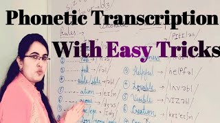 Phonetic Transcription With Easy TricksRules With ExampleEnglish With Ekta Sharma [upl. by Nitsrek]