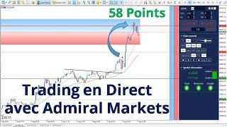 DJI30 CFD 58 points de hausse  Trading en direct avec Admiral Markets le 07 août [upl. by Viviane]