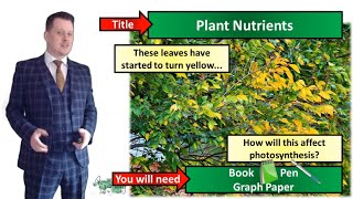 Plant Minerals Fertilisers and Photosynthesis  Biology  KS3  Key Stage 3  Mr Deeping [upl. by Sivad]