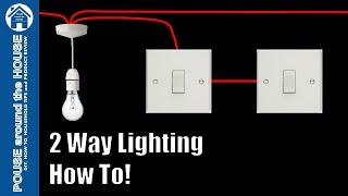 How to wire a 2 way light switch 2 way lighting explained Light switch tutorial [upl. by Dario]