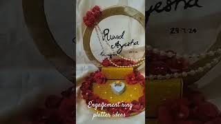 engagement platter ideas platter ideas craft with asiya [upl. by Nylahs165]