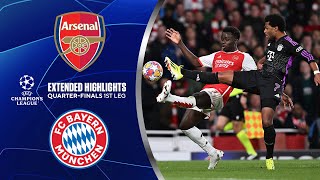 Arsenal vs Bayern Extended Highlights  UCL QuarterFinals 1st Leg  CBS Sports Golazo [upl. by Toback]