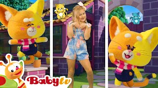 Little Cat 😸  Giggle Wiggle 🌟  Dance Party Songs amp Rhymes 💃🏻​🕺🏻 BabyTV [upl. by Hnahc]