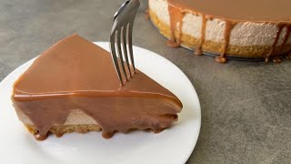 Käsekuchen mit kinder Schokolade Torte in 10 Minuten Kinder Schokolade Torte ohne Backen [upl. by Drugi]