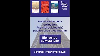 Replay Webinaire Collection Psychosociologie du 19 novembre 2021 [upl. by Ehttam]