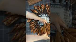 How to Make a Fall Flower Wreath with Julie’s Wreath Boutique  How to Make a Wreath  shorts [upl. by Enirehtahc]