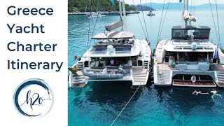 Greece Yacht Charter Itinerary  Fam Trip [upl. by Syman]