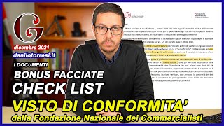 BONUS FACCIATE 90 quali documenti servono per il visto di conformità [upl. by Schiff922]