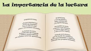 La importancia de la lectura para niños [upl. by Trauner]