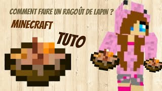 COMMENT FAIRE UN RAGOÛT DE LAPIN Minecraft [upl. by Iives288]