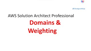 Domain coverage for AWS Solution Architect Professional Certification [upl. by Nollek]