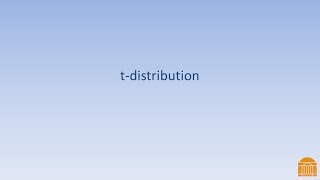 t distribution [upl. by Nolyag511]