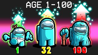 Age 1 To 100 in Among Us [upl. by Ferneau]